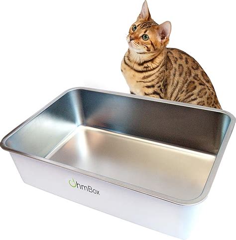 stainless steel kitty box|largest stainless steel litter box.